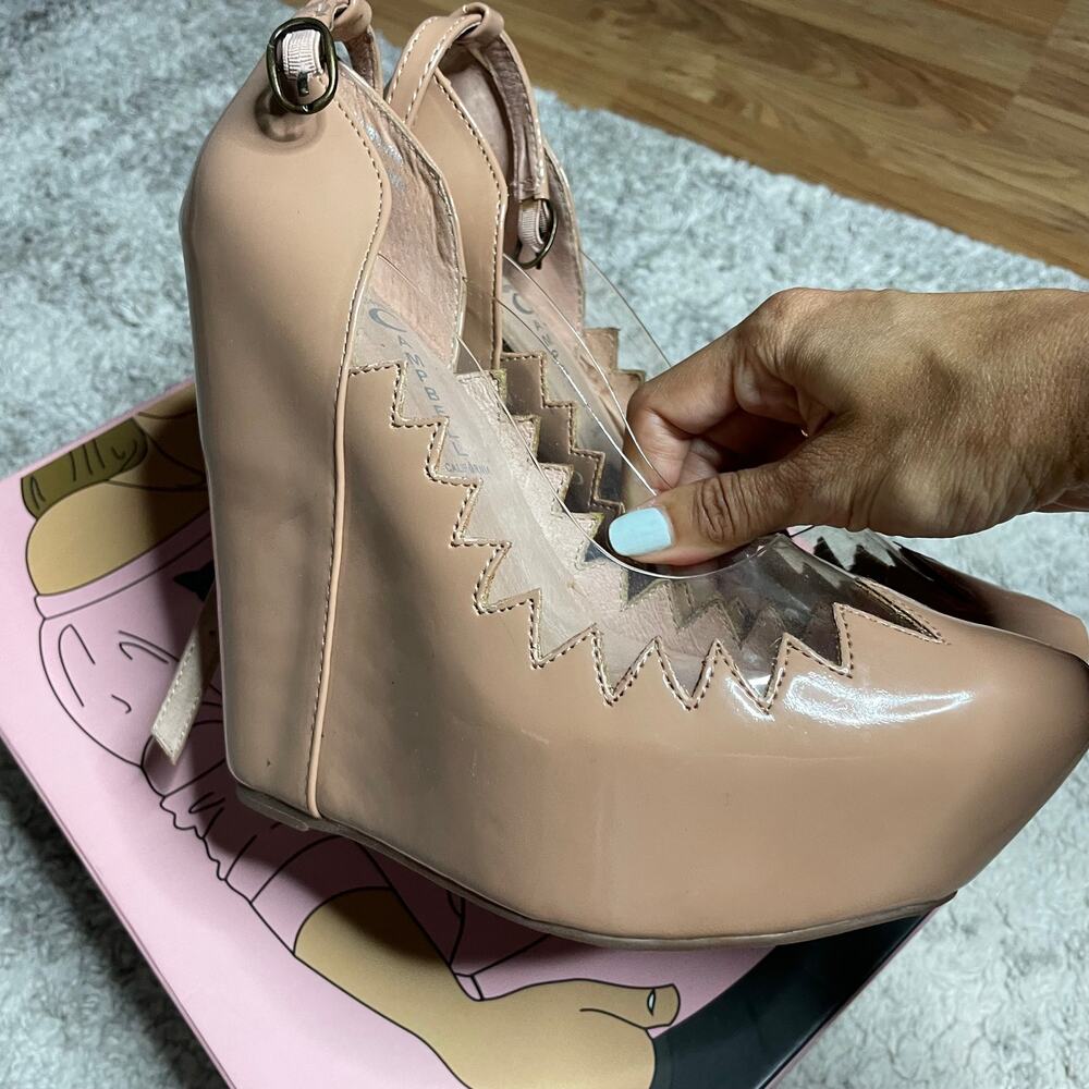 Jeffrey Campbell Audrey Two Platform Wedge Heels Size 7 - Picture 5 of 10